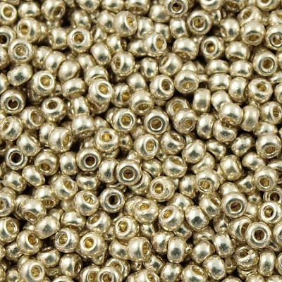 Miyuki Seed Beads 15/0 Galvanized Silver (MR15-0181), 5 g