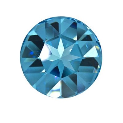 Round stone 1201 – Aquamarine foiled – 27 mm, 1 ks